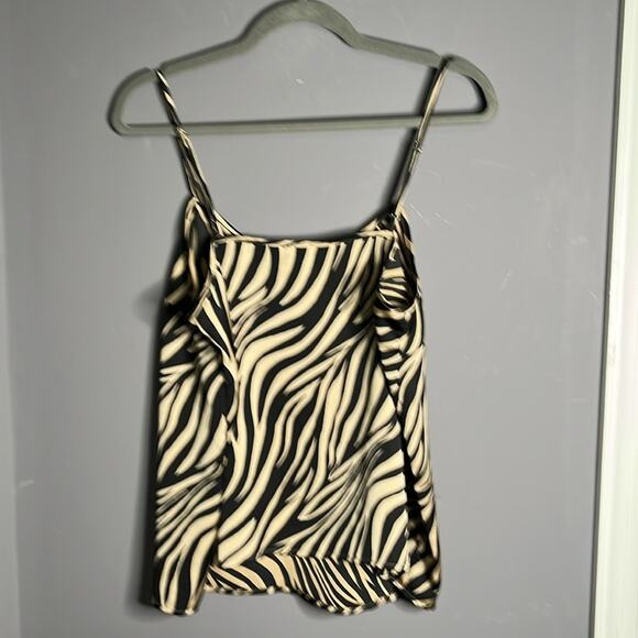 J. Crew Tan and Black Leopard Print Camisole With Adjustable Straps Size 8 - Picture 6 of 9